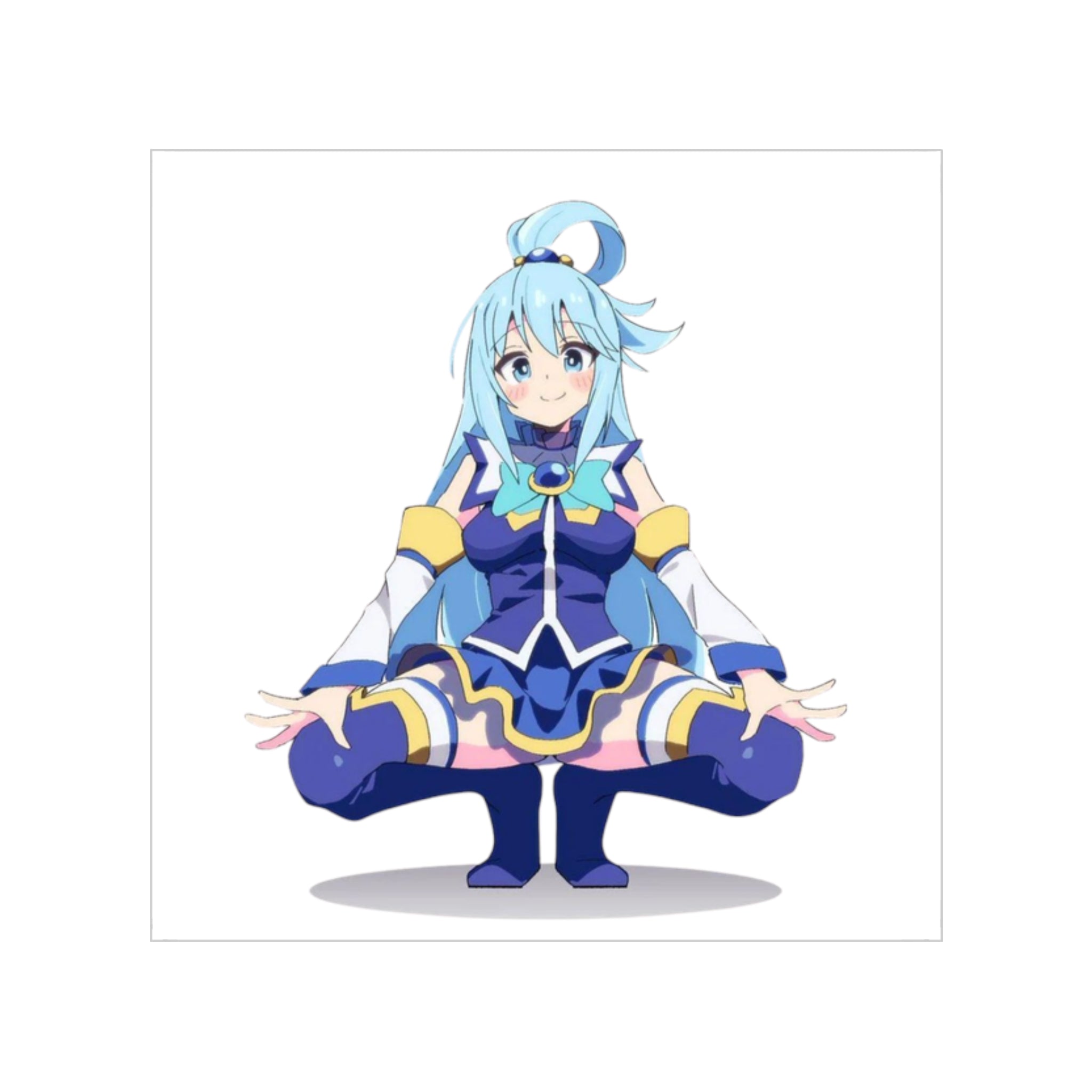 Aqua Lewd Pose Sticker