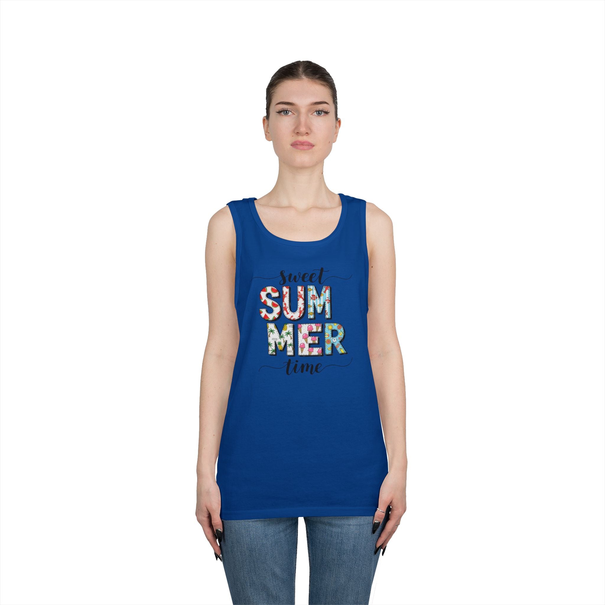 Sweet Summer Time Unisex Heavy Cotton Tank Top