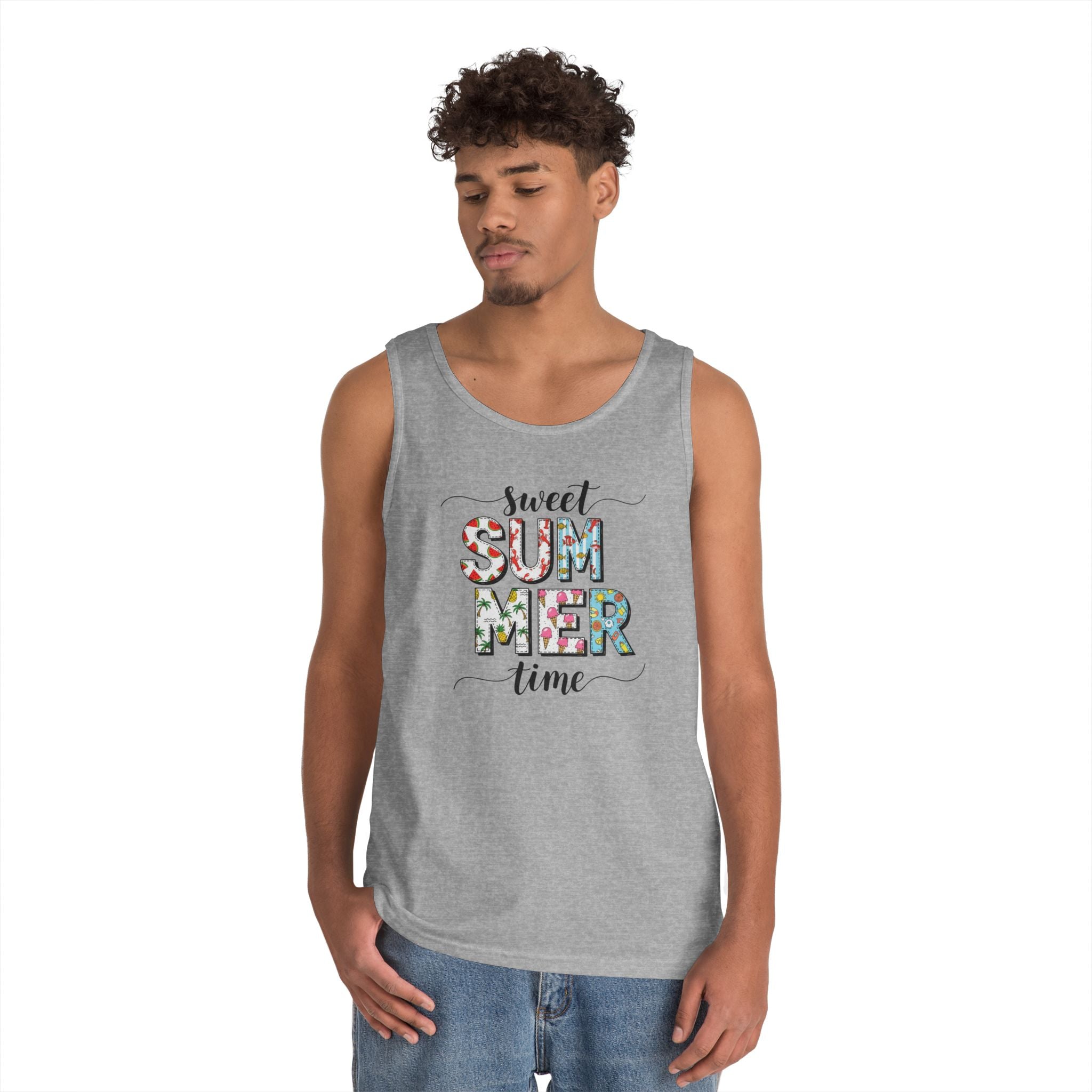 Sweet Summer Time Unisex Heavy Cotton Tank Top