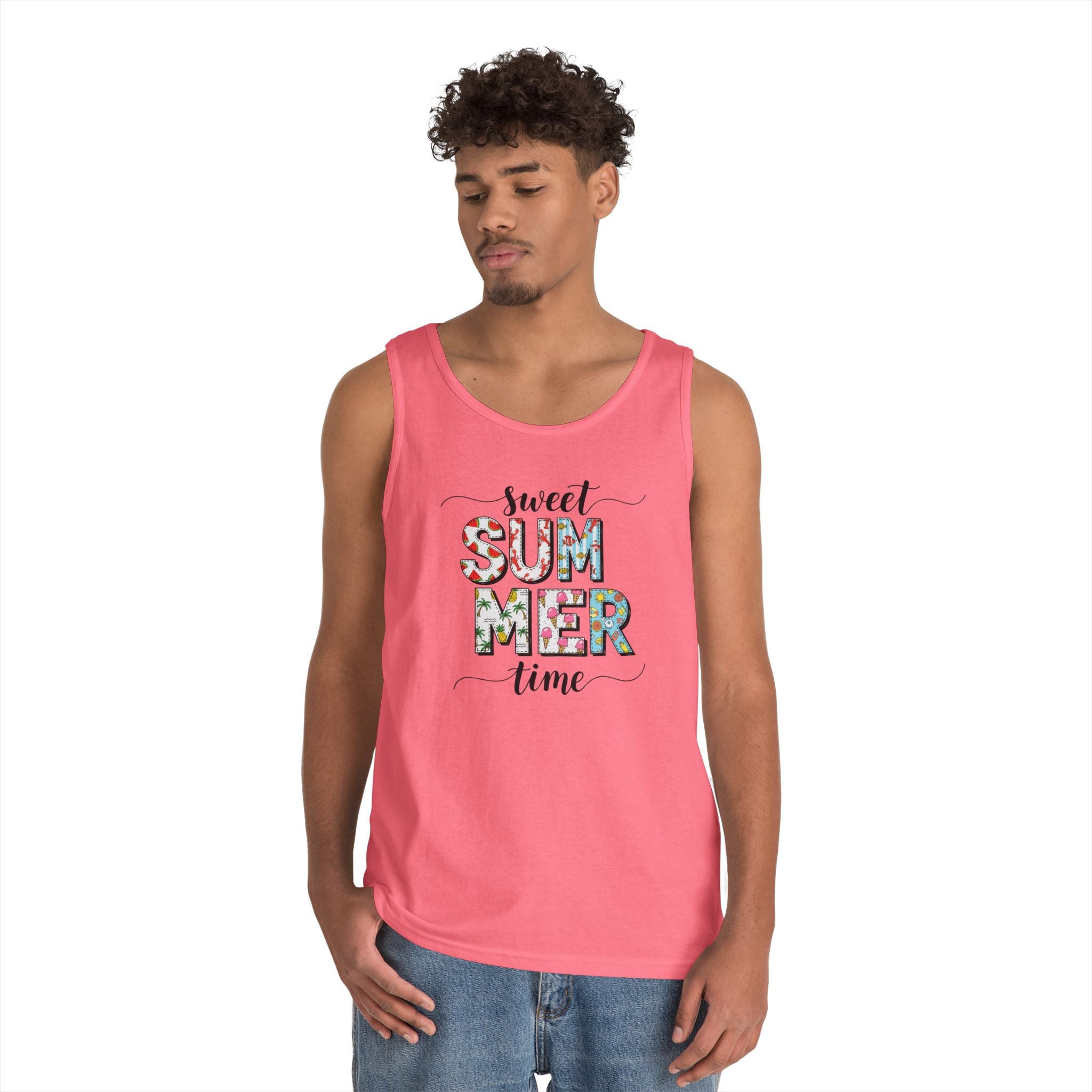 Sweet Summer Time Unisex Heavy Cotton Tank Top