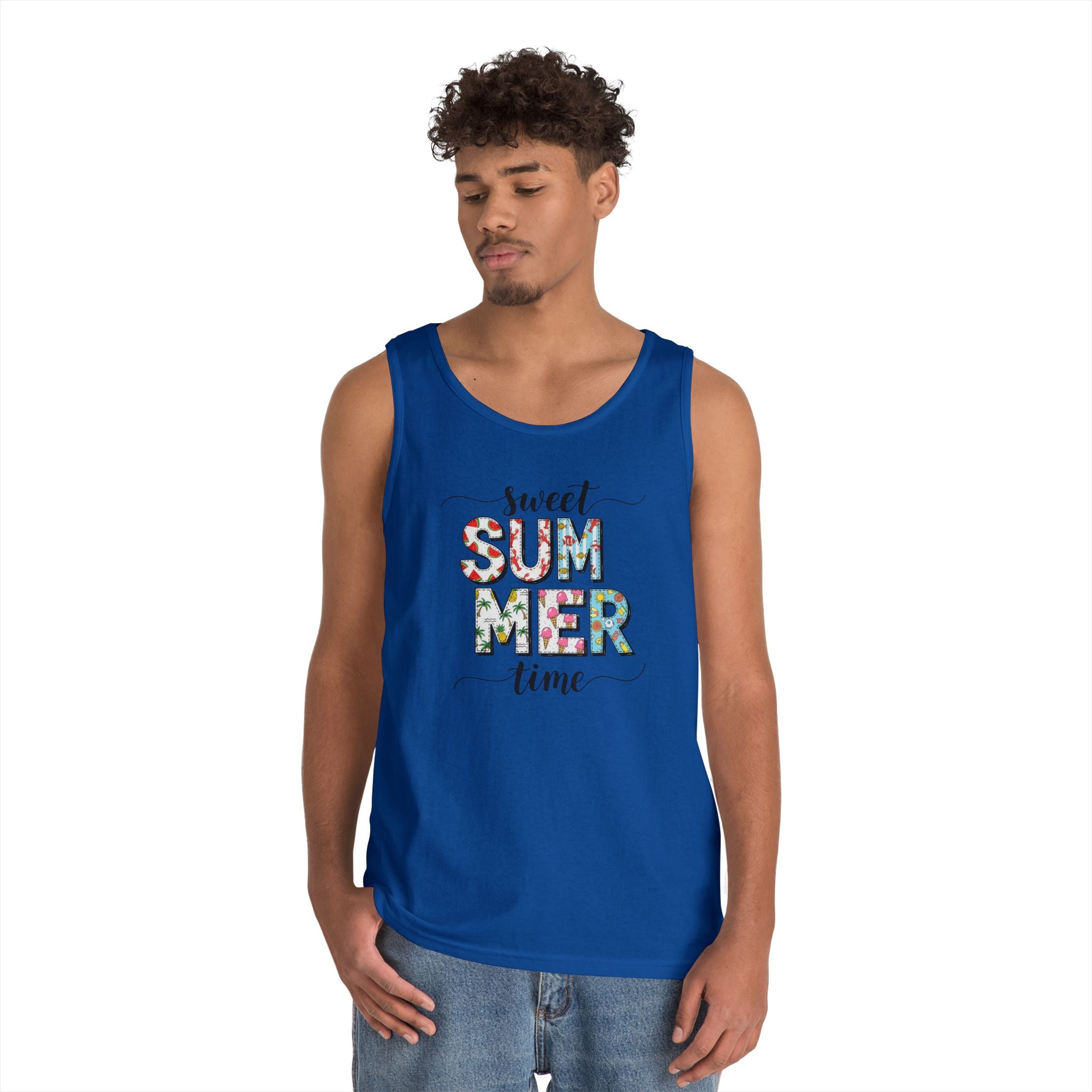 Sweet Summer Time Unisex Heavy Cotton Tank Top