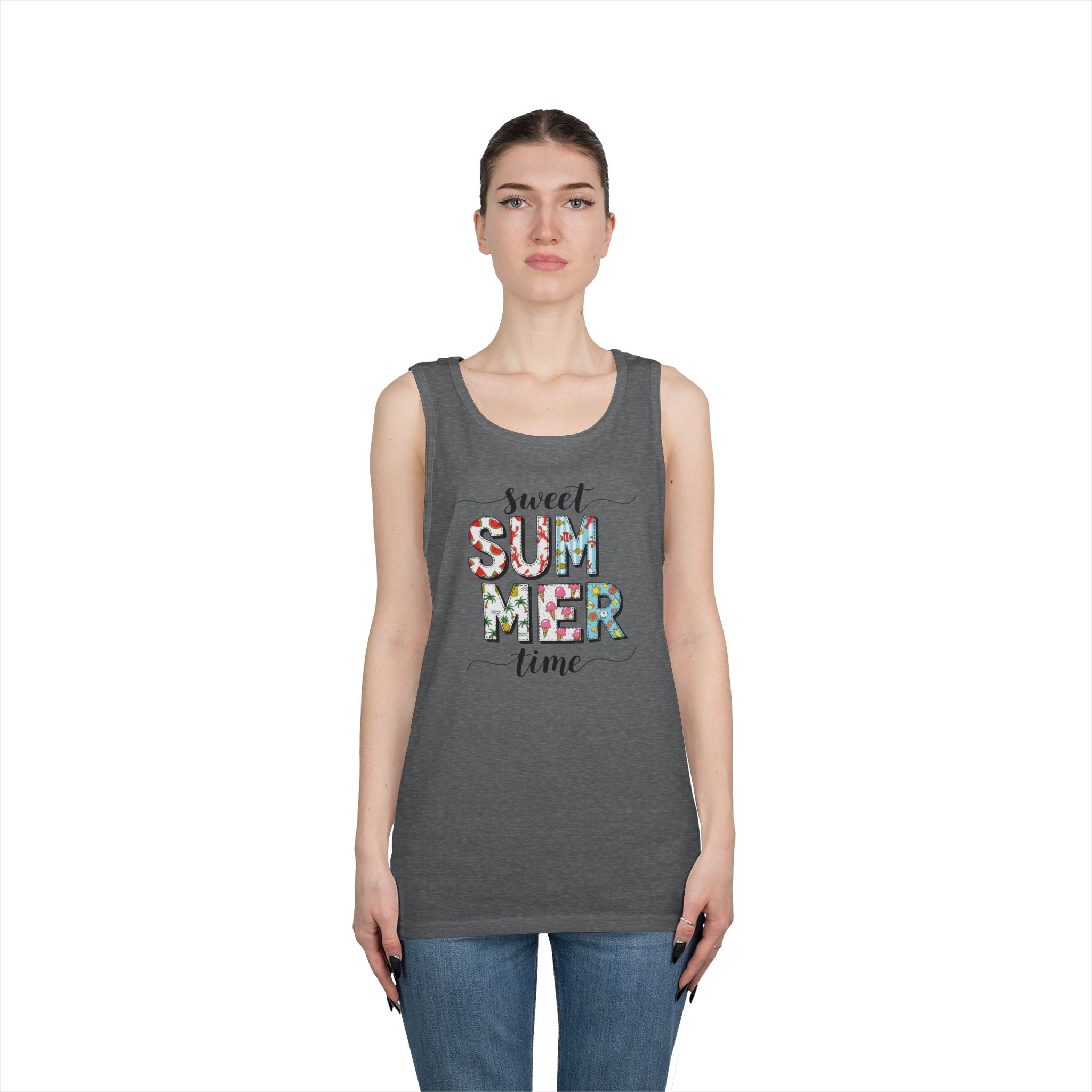 Sweet Summer Time Unisex Heavy Cotton Tank Top