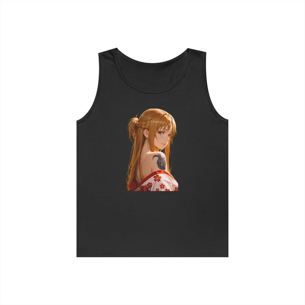 Asuna Kimono Tattoo Heavy Cotton Tank Top