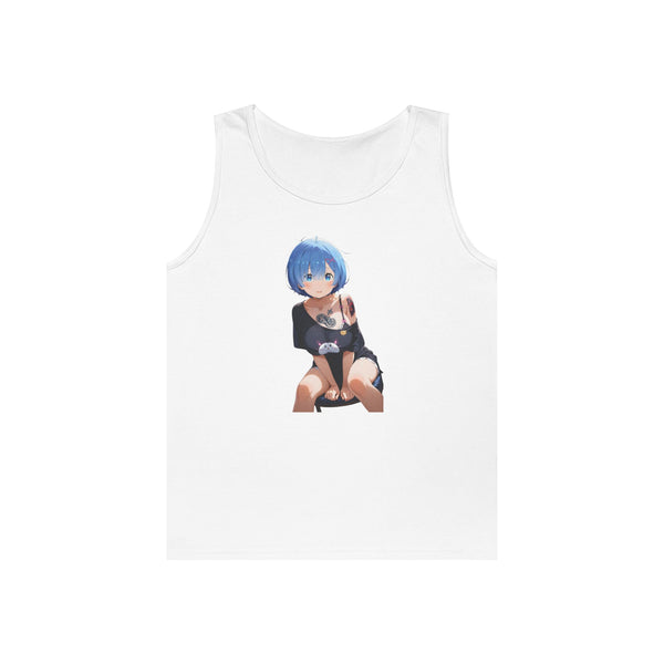 Sexy Rem Tattooed Heavy Cotton Tank Top