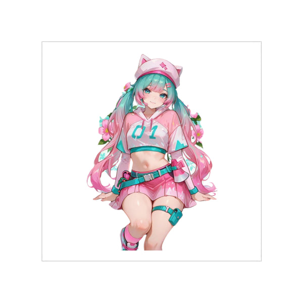 Cute Pink Hatsune Miku Sticker