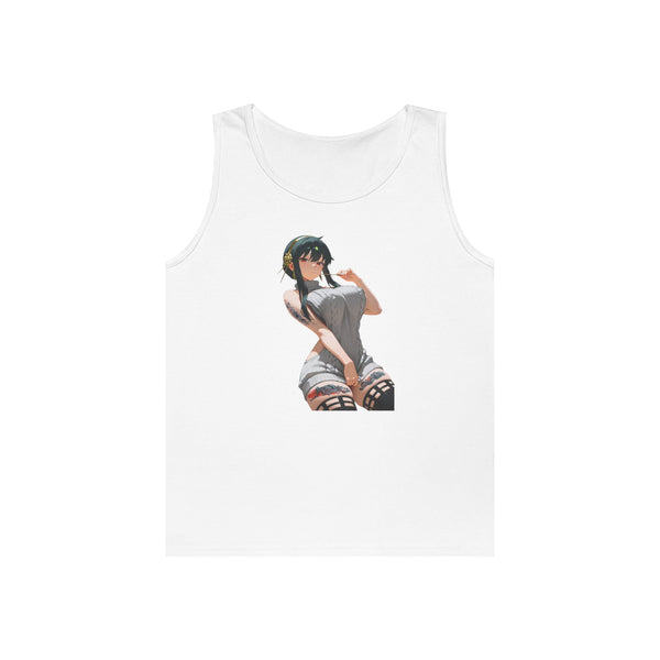 Yor Forger Sexy Tattooed Anime Heavy Cotton Tank Top