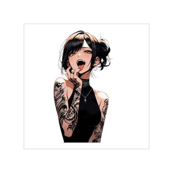 Gothic Himiko Toga Tattooed Ahegao Sticker