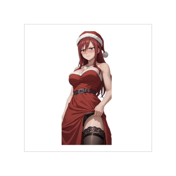 Ezra Scarlet Christmas Themed Angry Anime Sticker