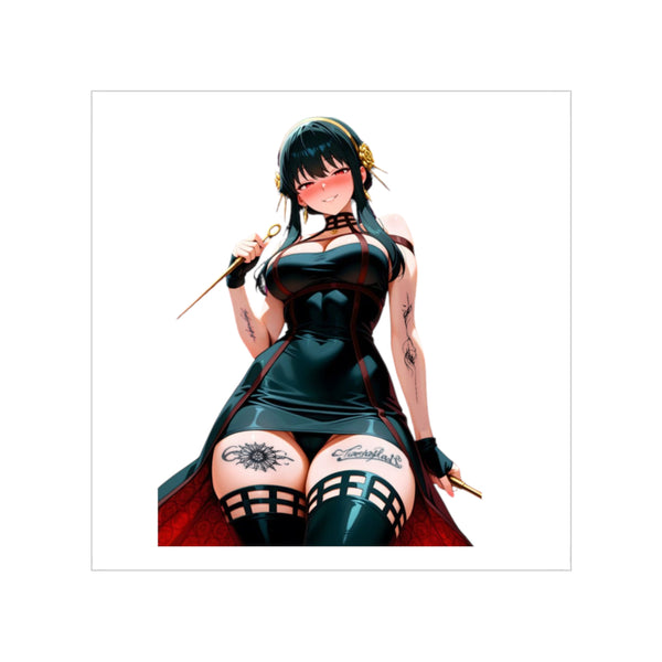 Yor Forger Assassin Gothic Tattooed Sticker