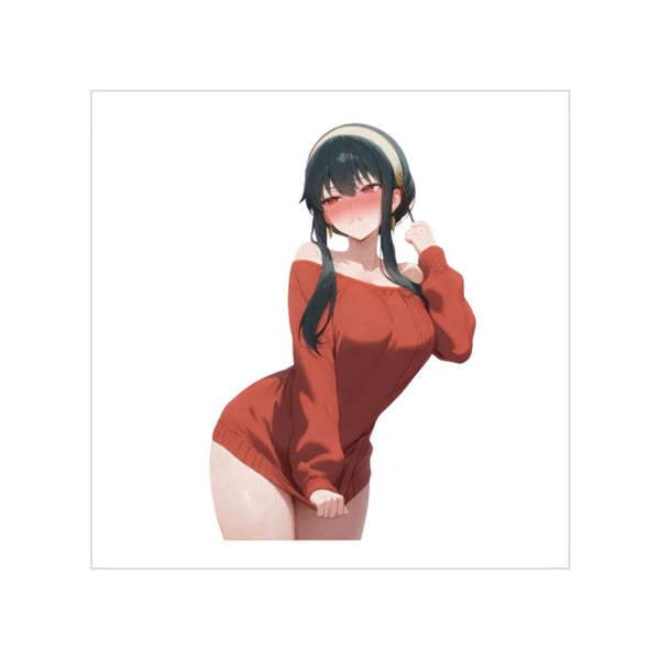 Yor Forger Blushing Waifu Sticker