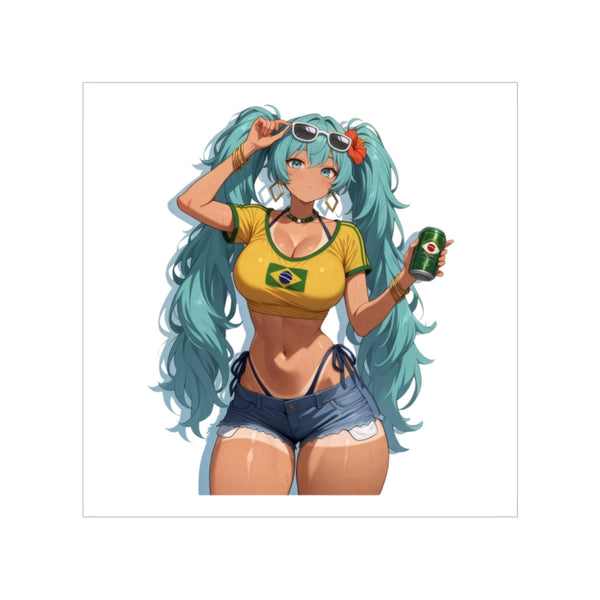 Hatsune Miku Brazil Girl Sticker