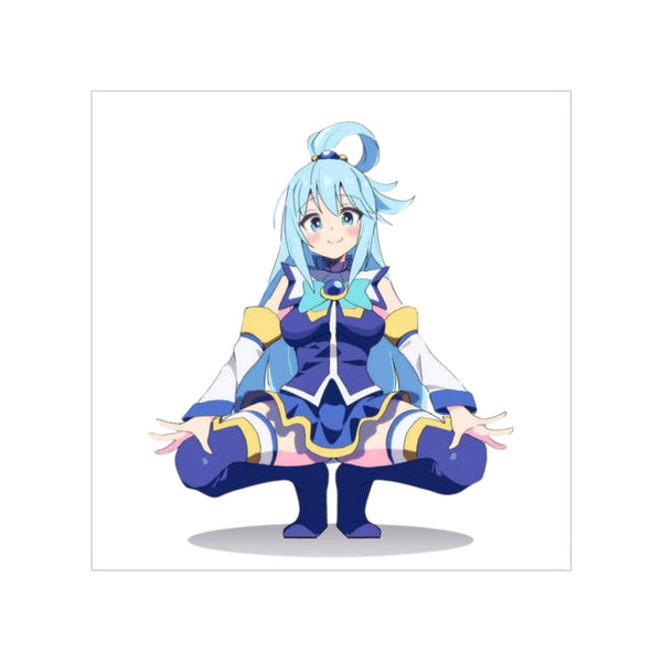 Aqua Lewd Pose Sticker