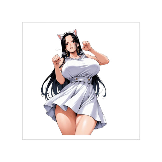 Lewd Cat Girl Boa Hancock Sticker