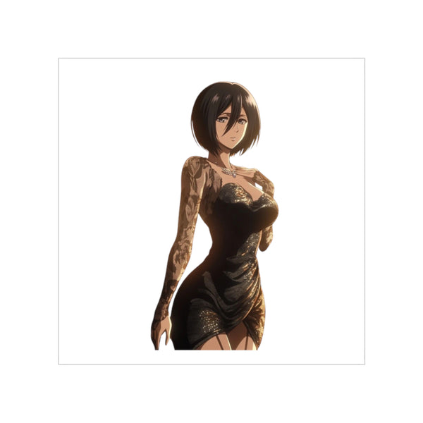 Provocative Dress Mikasa Ackerman Sticker