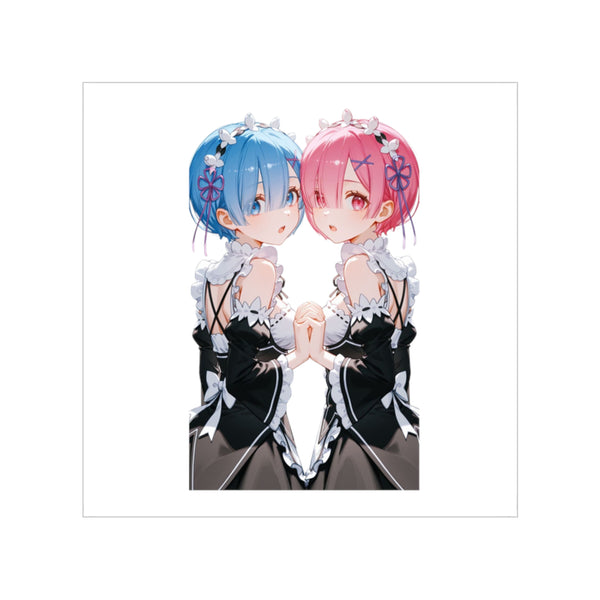 Rem & Ram Maid Twin Sticker