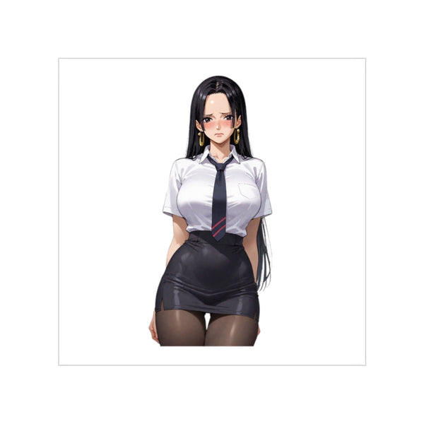 Nico Robin Office Lady Blushing Anime Sticker