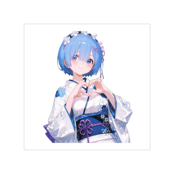 Rem Yukata Heart Sticker