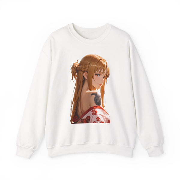 Asuna Kimono Tattoo Unisex Heavy Blend™ Crewneck Sweatshirt
