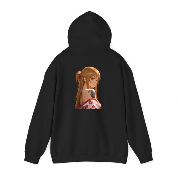 Asuna Kimono Tattoo Unisex Heavy Blend™ Hooded Sweatshirt