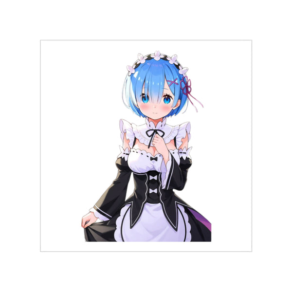 Rem Shy Maid Sticker