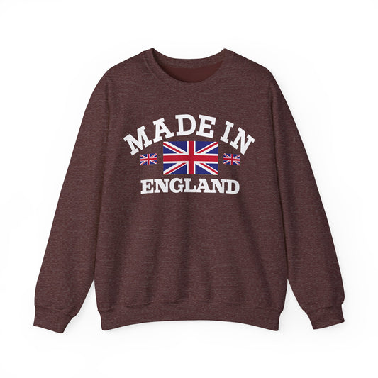 Made in England British Flag Union Jack Unisex Heavy Blend™ Crewneck Sweatshirt