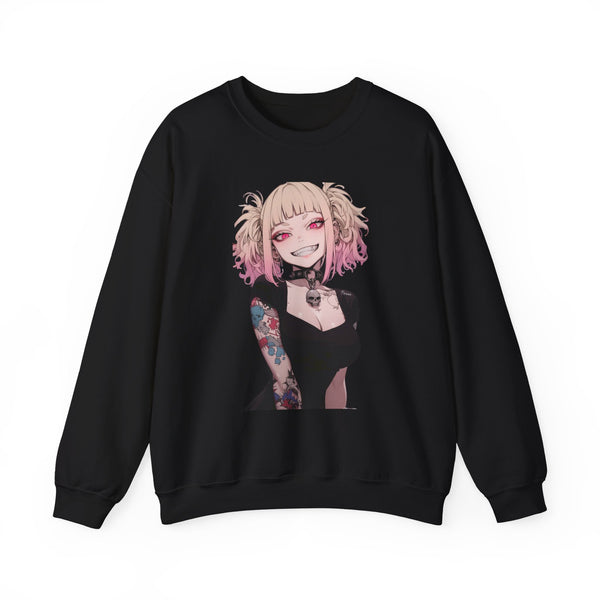 Gothic Himiko Toga Tattooed Crazy Unisex Heavy Blend™ Crewneck Sweatshirt