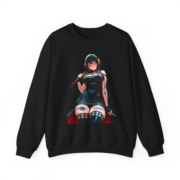 Yor Forger Assassin Gothic Tattooed Unisex Heavy Blend™ Crewneck Sweatshirt
