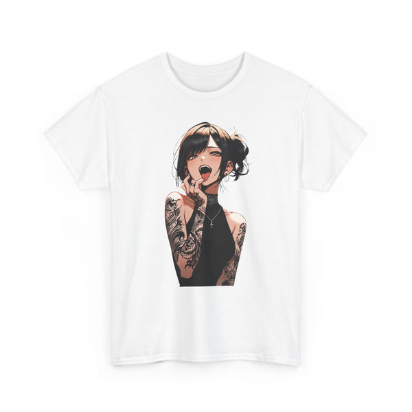 Gothic Himiko Toga Tattooed Ahegao Heavy Cotton Tee