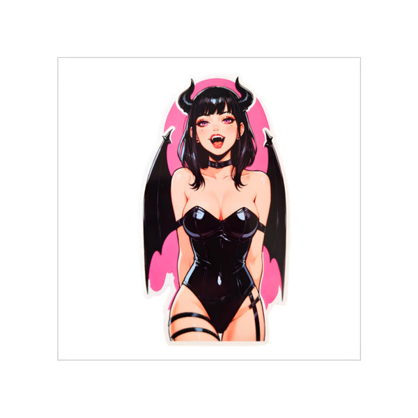 Succubus Ahegao Dark Gothic Sticker