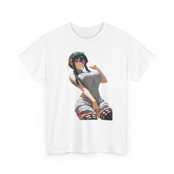 Yor Forger Sexy Tattooed Anime Heavy Cotton Tee