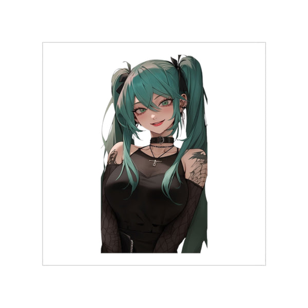 Gothic Miku Tattooed Sticker