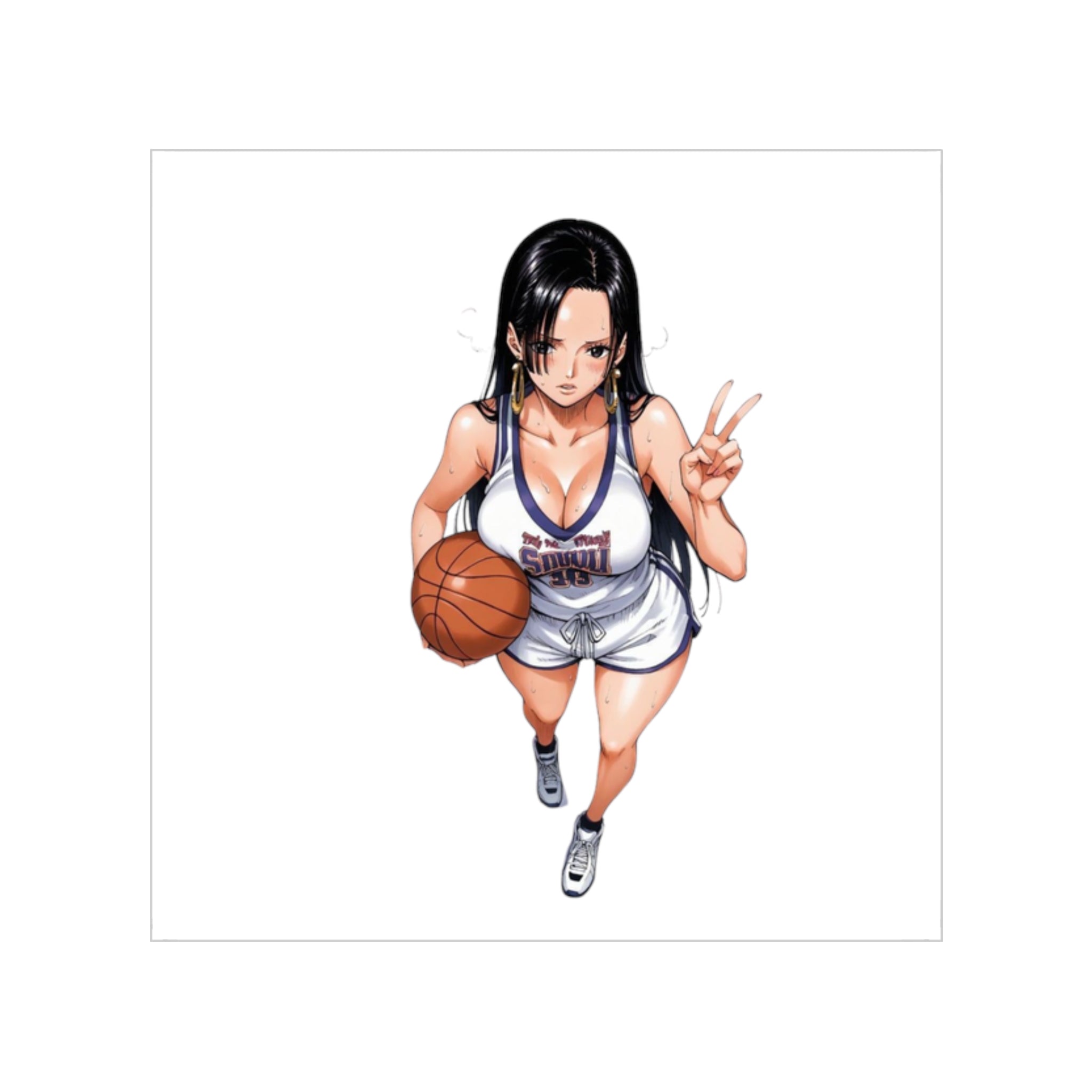 Busty Basketball Robin Sticker