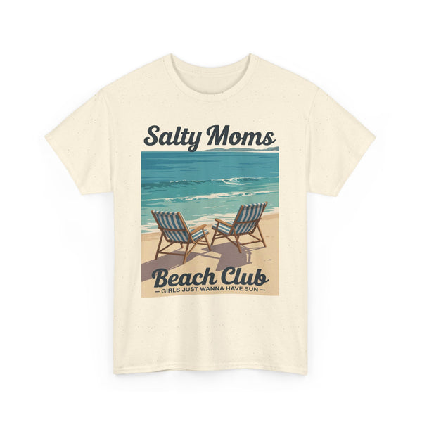 Salty Moms Beach Club Unisex Heavy Cotton Tee