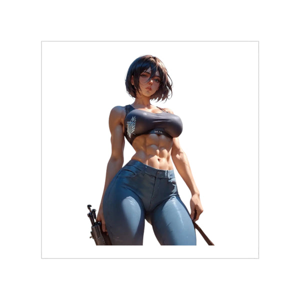 Sultry Mikasa Ackerman Sticker