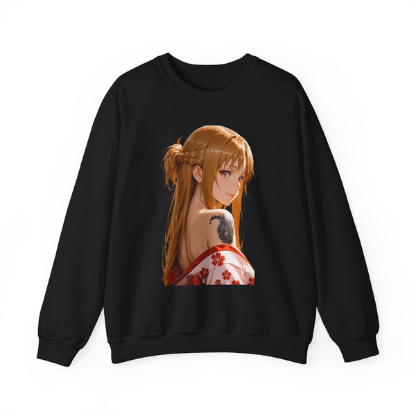 Asuna Kimono Tattoo Unisex Heavy Blend™ Crewneck Sweatshirt
