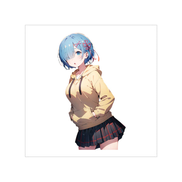Rem Hoodie Casual Sticker